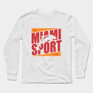 Vintage - The Miami Sport 2023 - Dolphin football Long Sleeve T-Shirt